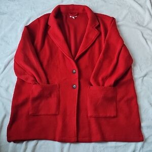 Maurices Bold Red "Coatigan"